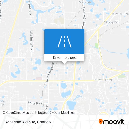 Mapa de Rosedale Avenue