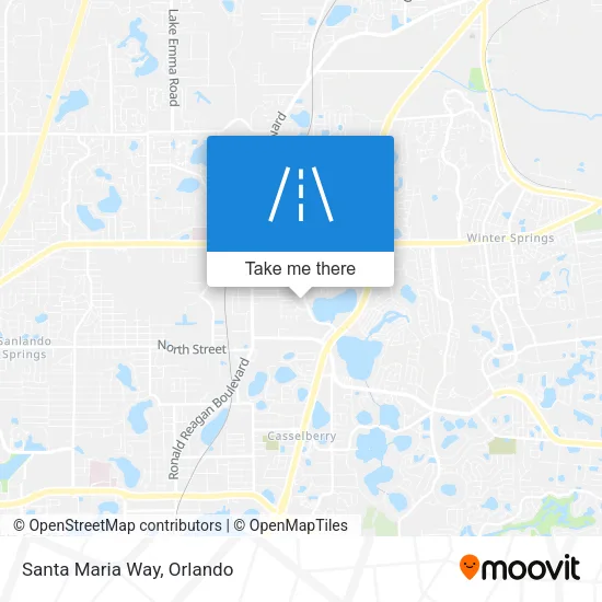 Santa Maria Way map