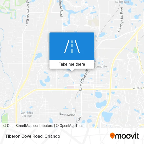 Tiberon Cove Road map
