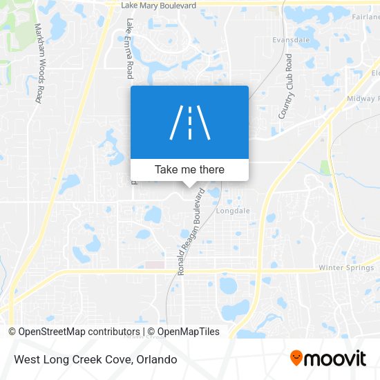Mapa de West Long Creek Cove