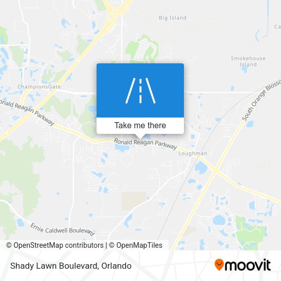 Mapa de Shady Lawn Boulevard
