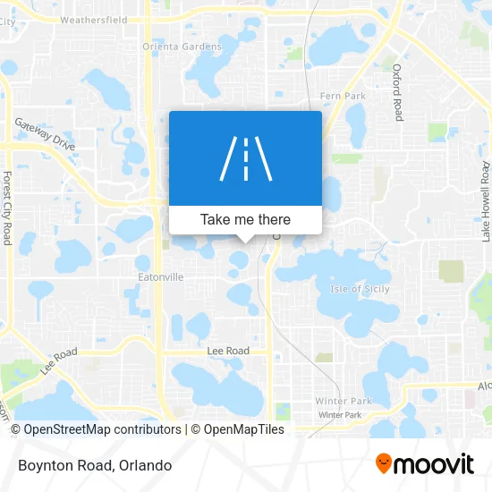 Boynton Road map