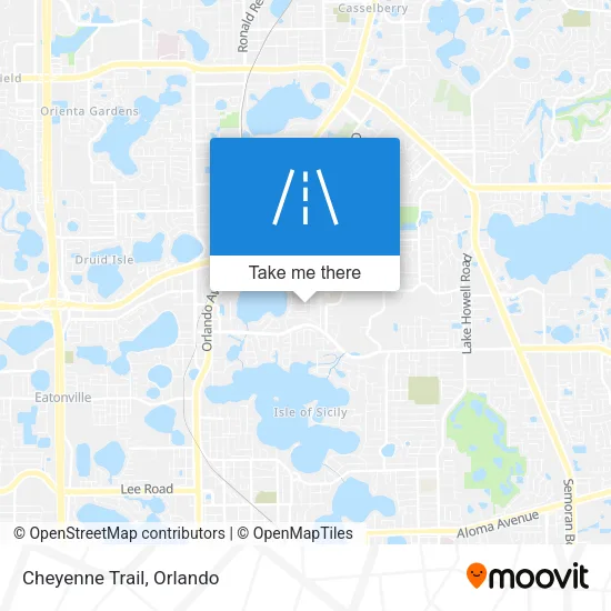 Mapa de Cheyenne Trail