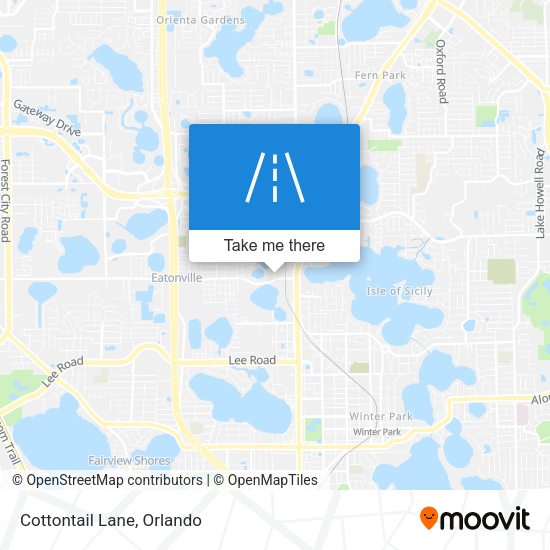 Mapa de Cottontail Lane