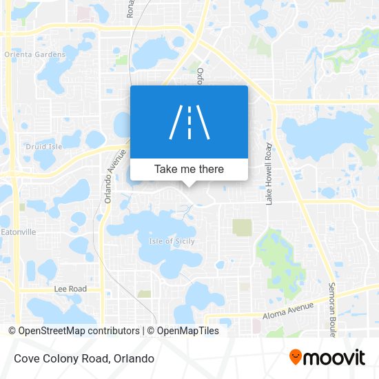 Mapa de Cove Colony Road