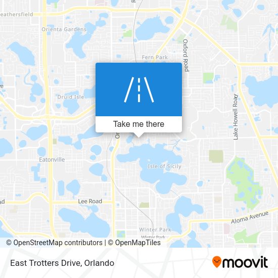 East Trotters Drive map
