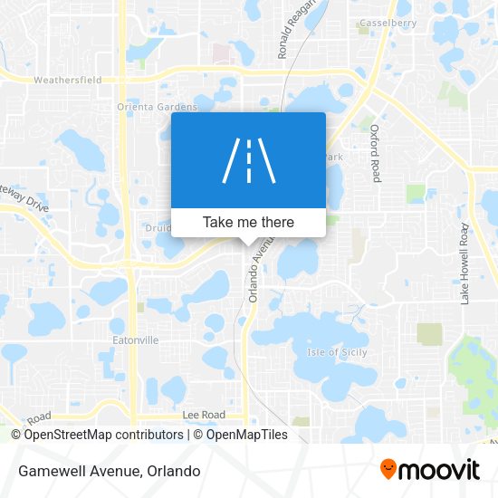 Mapa de Gamewell Avenue