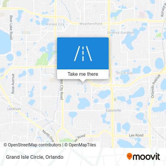Mapa de Grand Isle Circle