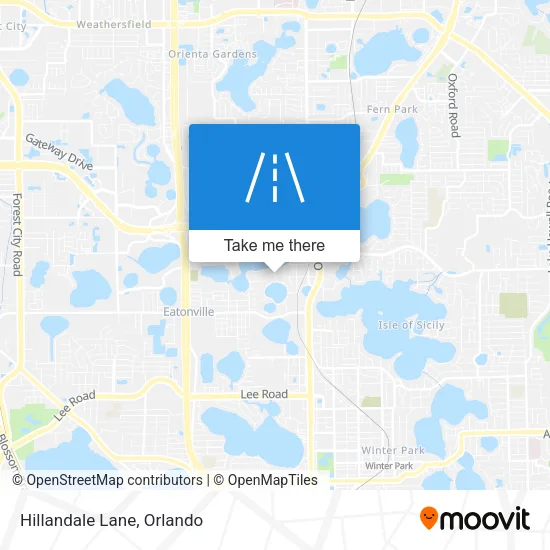 Hillandale Lane map