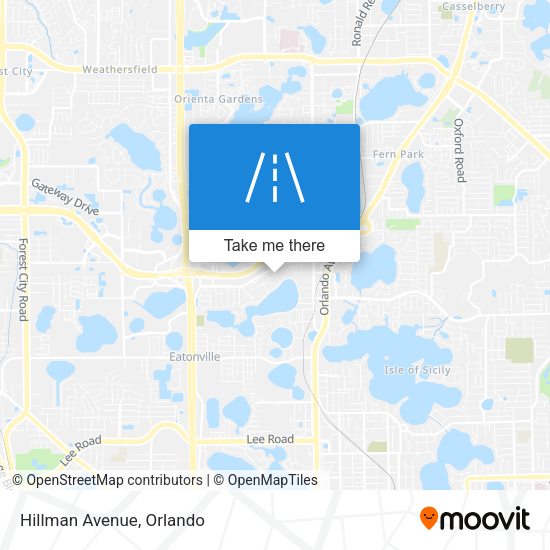 Mapa de Hillman Avenue