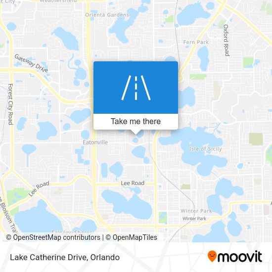Lake Catherine Drive map
