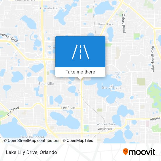 Lake Lily Drive map