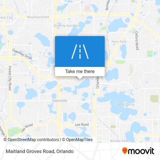 Maitland Groves Road map