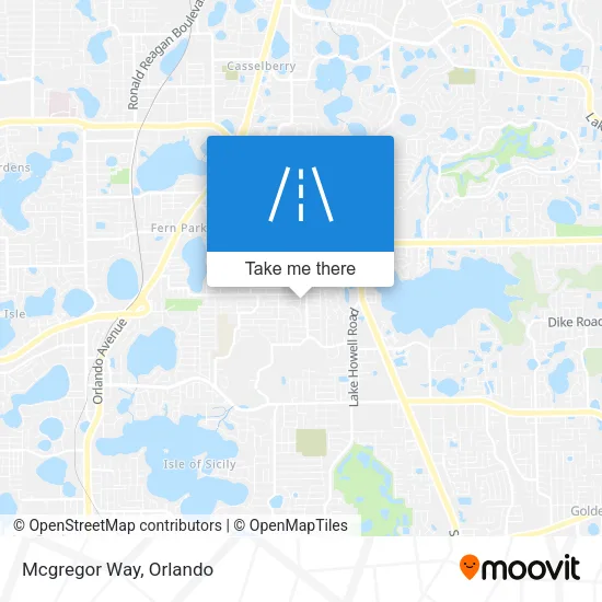 Mcgregor Way map
