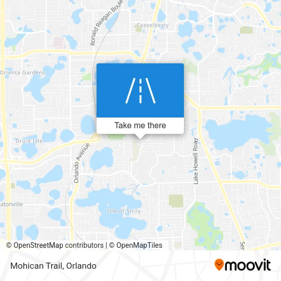 Mohican Trail map