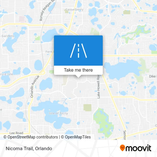Nicoma Trail map