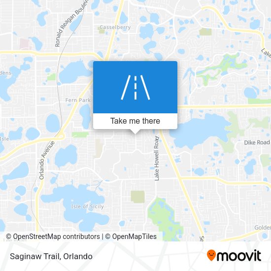 Mapa de Saginaw Trail