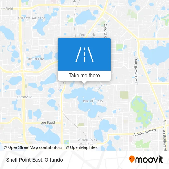 Mapa de Shell Point East