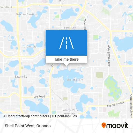 Mapa de Shell Point West