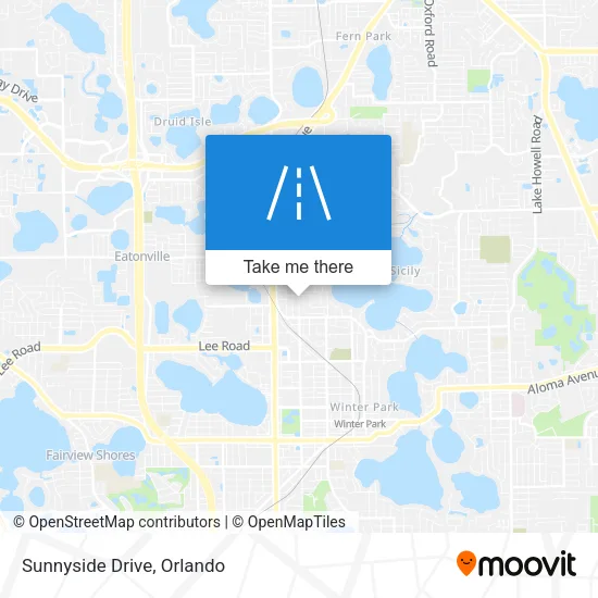 Sunnyside Drive map