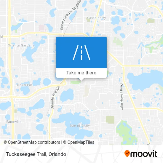 Tuckaseegee Trail map