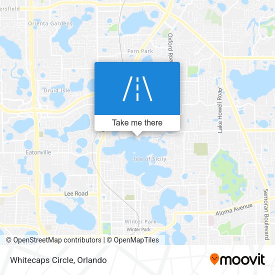 Mapa de Whitecaps Circle