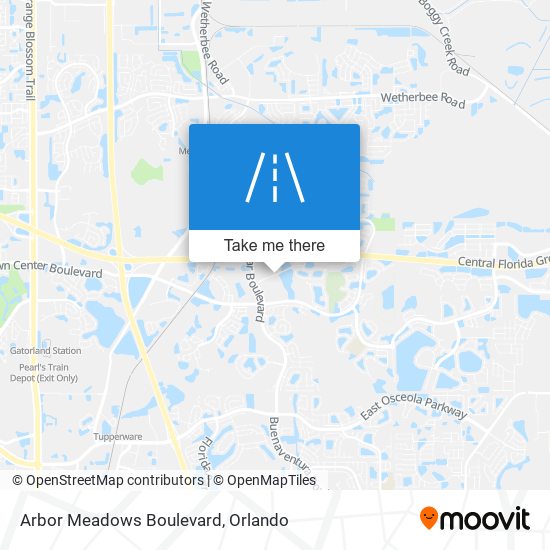 Arbor Meadows Boulevard map