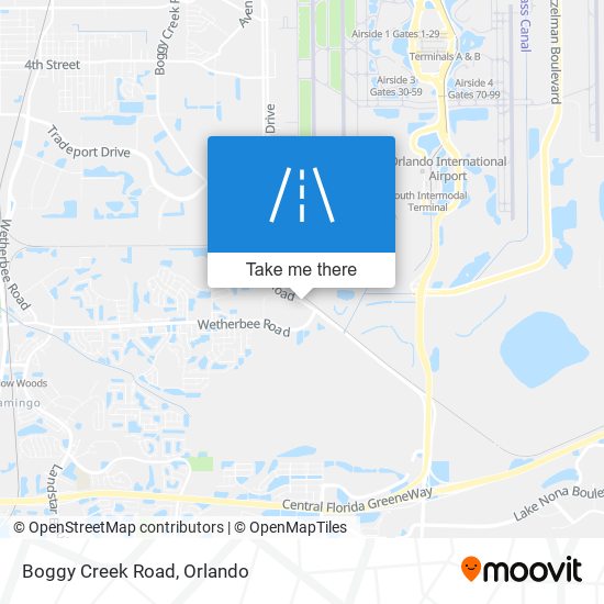 Mapa de Boggy Creek Road