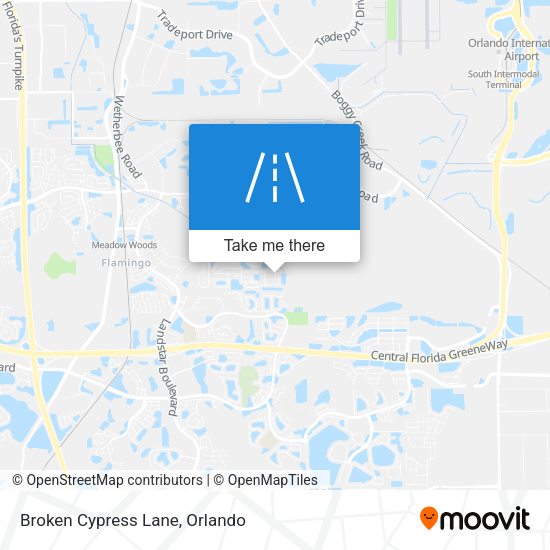 Mapa de Broken Cypress Lane