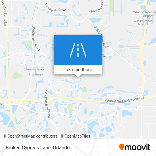 Broken Cypress Lane map