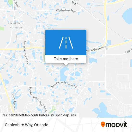 Cableshire Way map