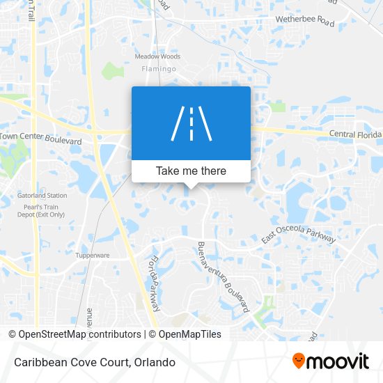 Caribbean Cove Court map