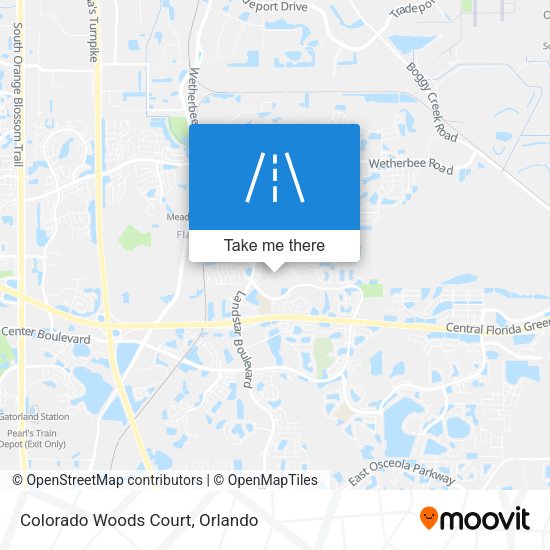 Colorado Woods Court map