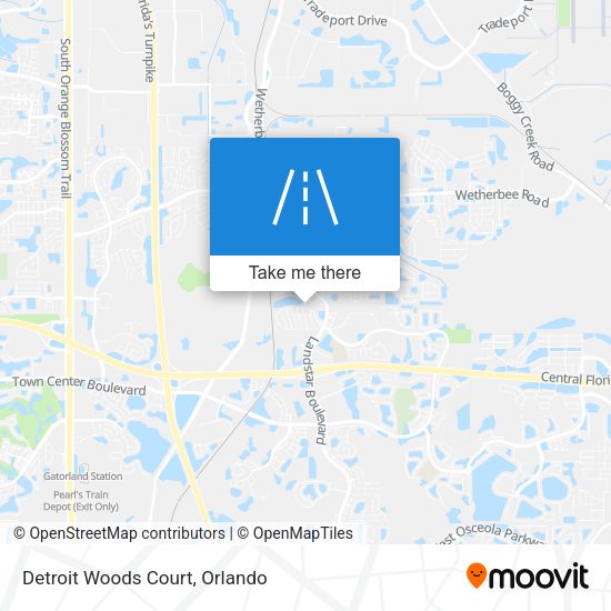 Detroit Woods Court map