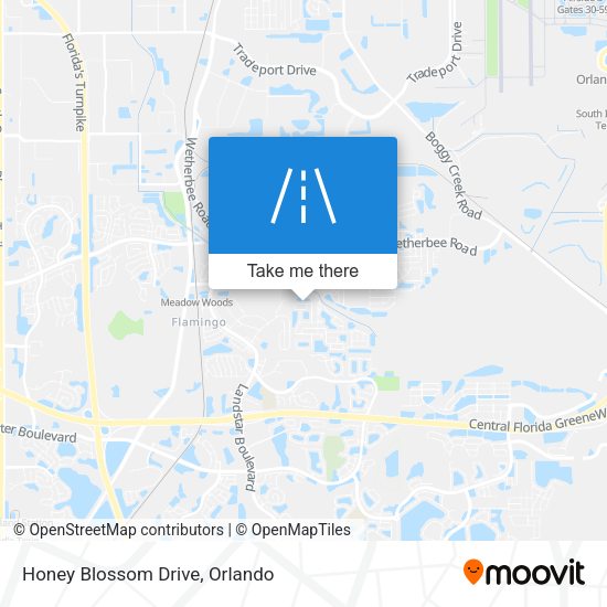 Honey Blossom Drive map
