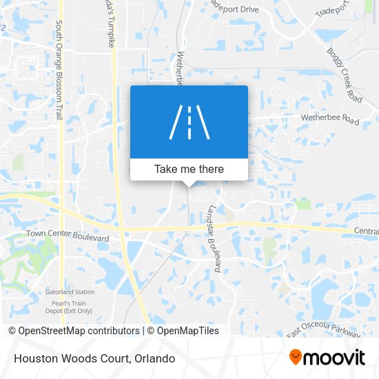 Houston Woods Court map