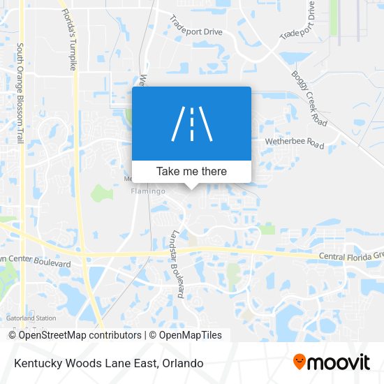 Kentucky Woods Lane East map