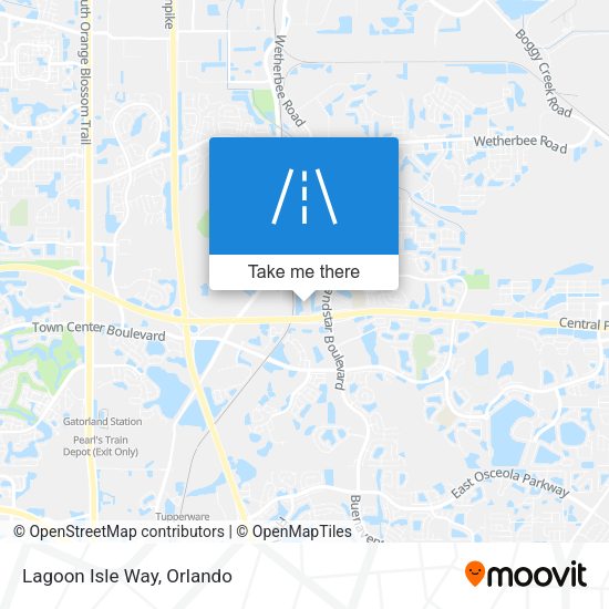 Mapa de Lagoon Isle Way