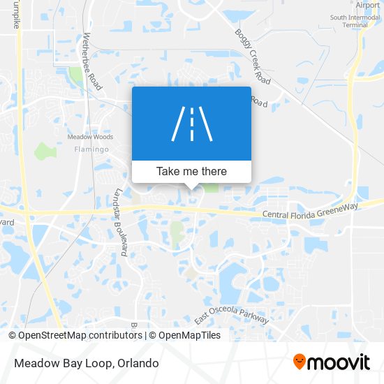 Meadow Bay Loop map