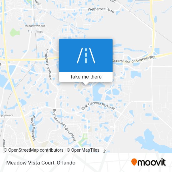 Mapa de Meadow Vista Court