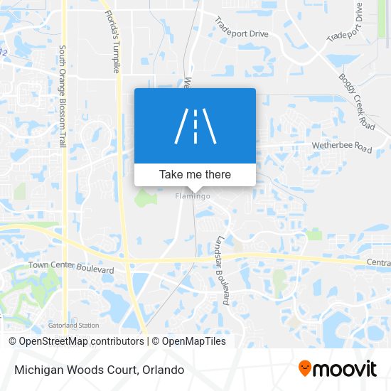 Mapa de Michigan Woods Court
