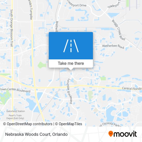 Nebraska Woods Court map