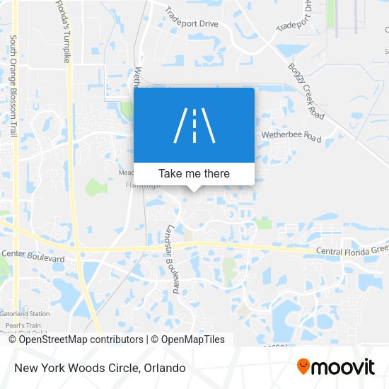 Mapa de New York Woods Circle