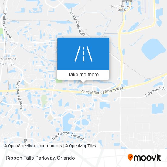 Ribbon Falls Parkway map