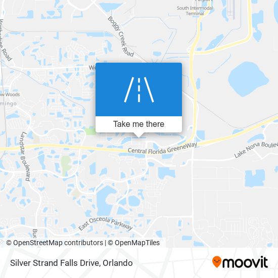 Silver Strand Falls Drive map
