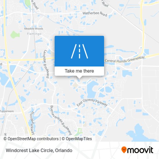 Windcrest Lake Circle map