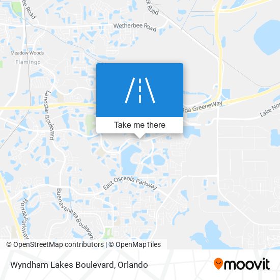 Mapa de Wyndham Lakes Boulevard