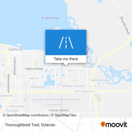 Mapa de Thoroughbred Trail