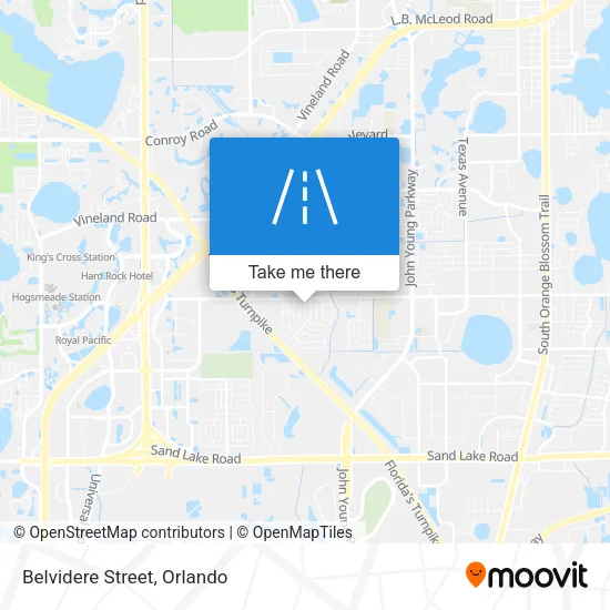 Belvidere Street map