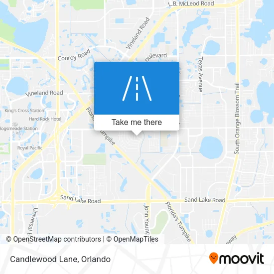 Candlewood Lane map